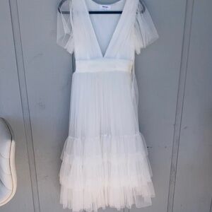 Showpo White Tulle Dress